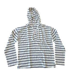 J. Crew Factory V-neck Beach Hoodie Size M NWT